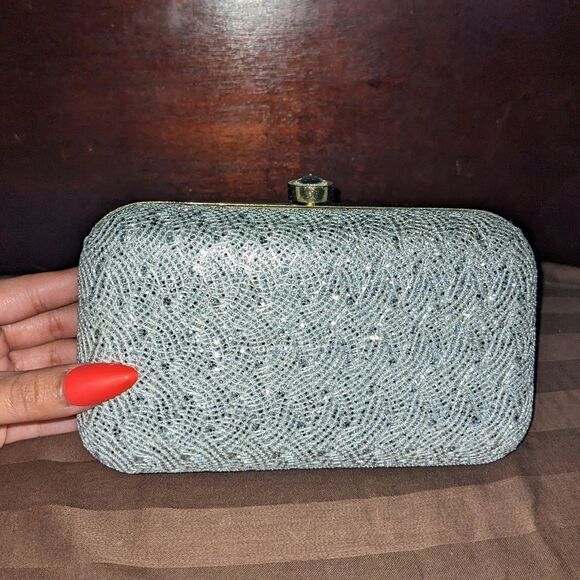 Cute glitter sparkley clutch purse - Picture 1 of 7